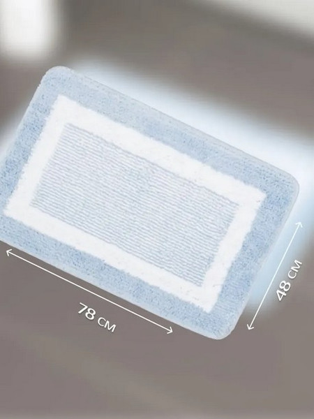 Изображение товара Коврик для ванной ILLU 48x78 / xb24102130-4 (голубая дымка)