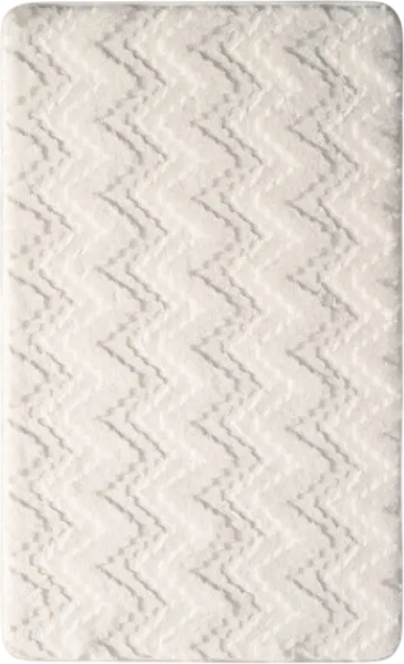 Изображение товара Коврик для ванной ILLU 50x80 / xb24123006 (белый зигзаг)