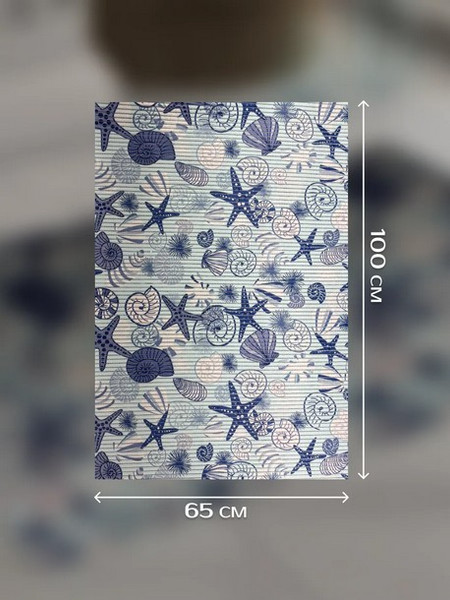 Изображение товара Коврик для ванной ILLU 65x100 / xb24102170 (морской)