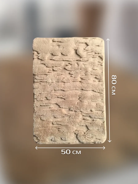 Изображение товара Коврик для ванной ILLU 50x80 / xb24123008 (бежевый декор)