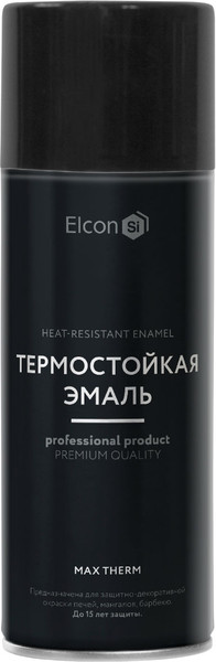 Изображение товара Эмаль Elcon Max Therm термостойкая 700 градусов (520мл, зеленый)