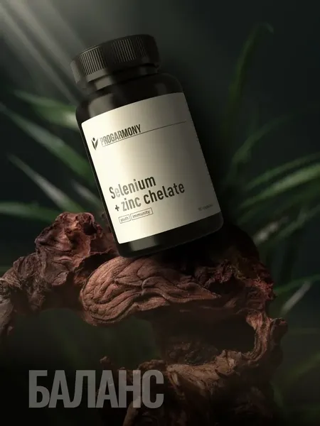 Изображение товара Мультиминеральный комплекс Progarmony Цинк + Селен (90 капсул)