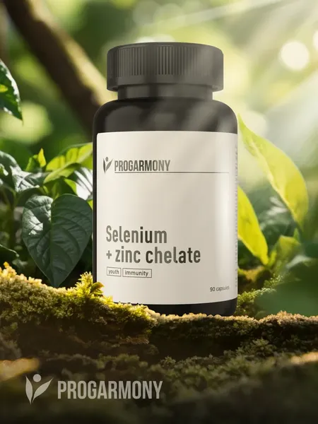Изображение товара Мультиминеральный комплекс Progarmony Цинк + Селен (90 капсул)