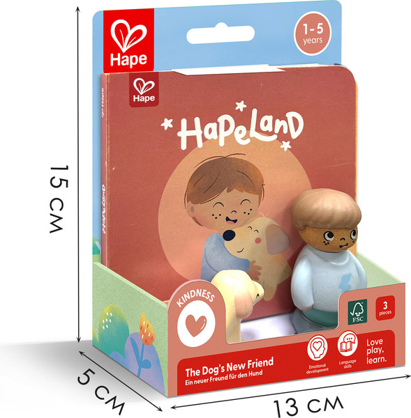 Изображение товара Развивающий игровой набор Hape Мальчик и собака / E3431_HP