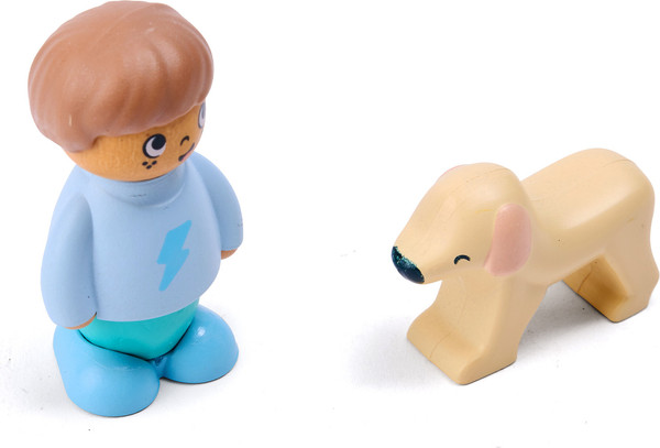 Изображение товара Развивающий игровой набор Hape Мальчик и собака / E3431_HP