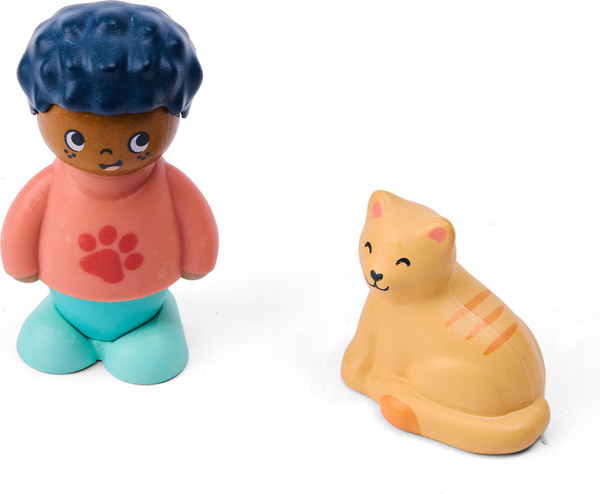 Изображение товара Развивающий игровой набор Hape Мальчик и кошка / E3432_HP