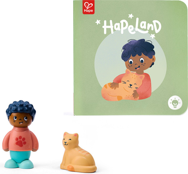 Изображение товара Развивающий игровой набор Hape Мальчик и кошка / E3432_HP