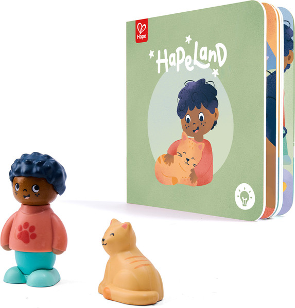 Изображение товара Развивающий игровой набор Hape Мальчик и кошка / E3432_HP