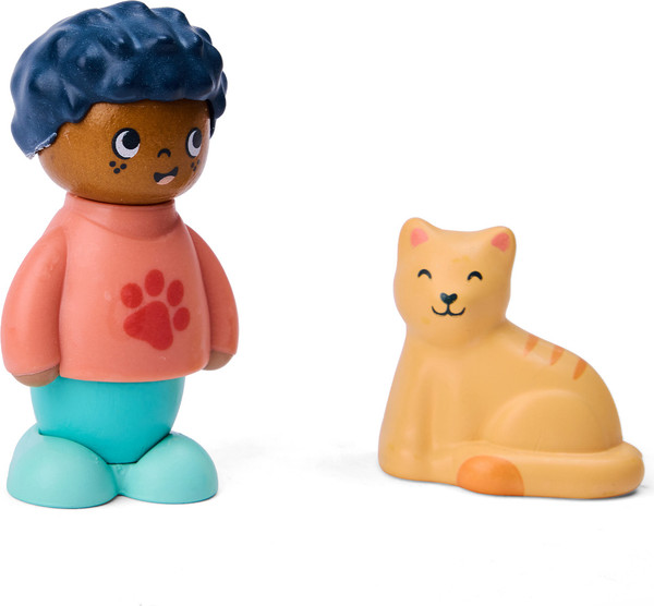 Изображение товара Развивающий игровой набор Hape Мальчик и кошка / E3432_HP