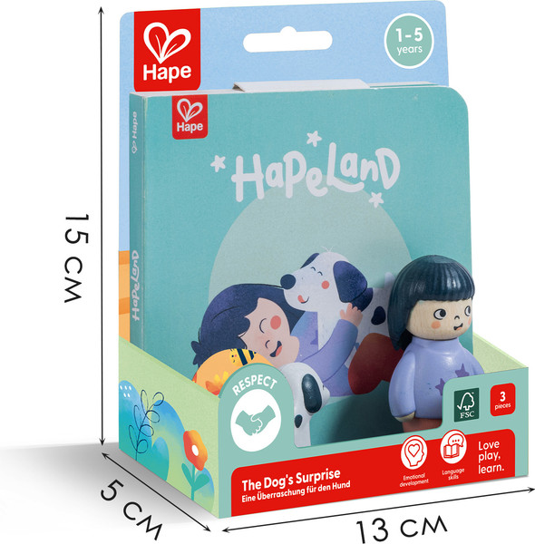 Изображение товара Развивающий игровой набор Hape Девочка и собака / E3433_HP