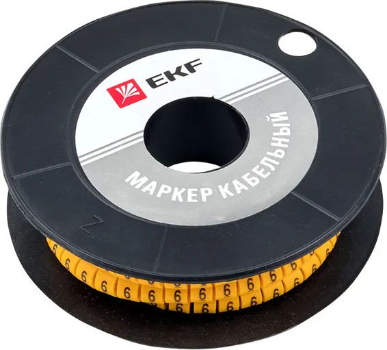 Изображение товара Маркер кабельный EKF PROxima plc-KM-2.5-6 (1000шт)