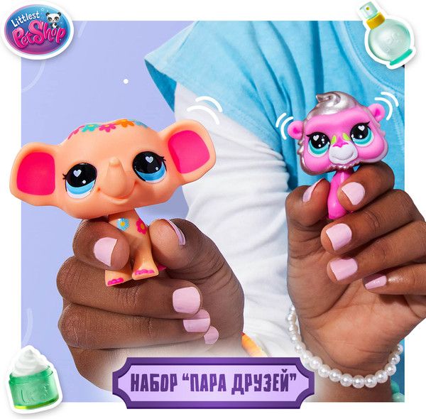 Изображение товара Игровой набор Hasbro Littlest Pet Shop Пара друзей Спа у Слона / 00706_LPS