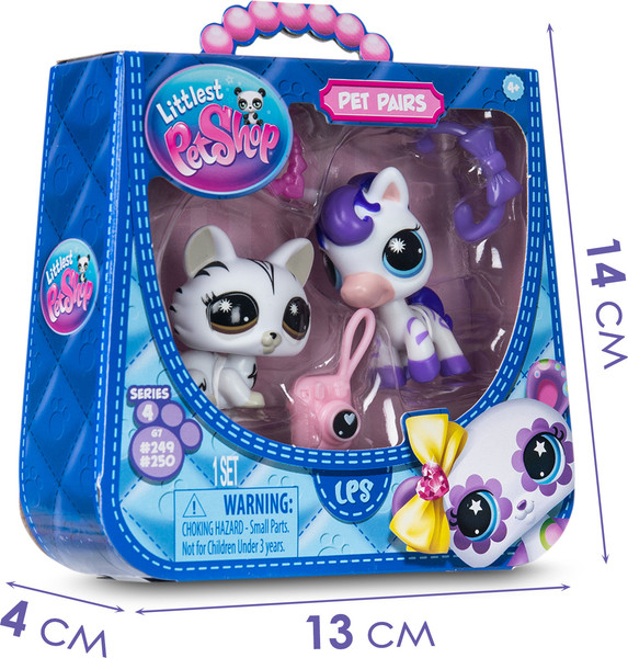 Изображение товара Игровой набор Hasbro Littlest Pet Shop Пара друзей Модные полосочки / 00709_LPS