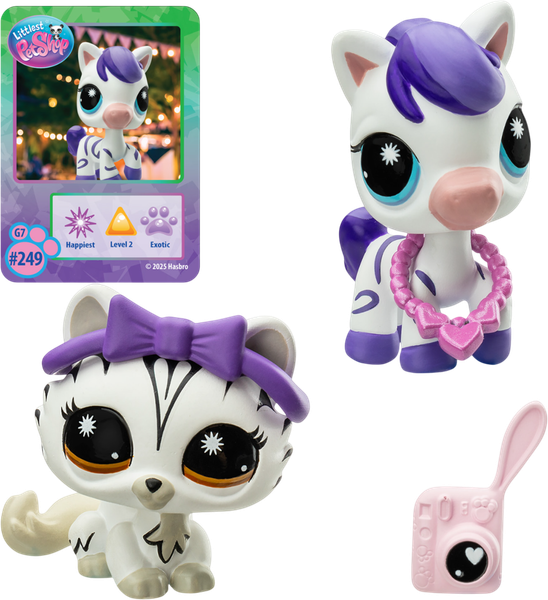 Изображение товара Игровой набор Hasbro Littlest Pet Shop Пара друзей Модные полосочки / 00709_LPS