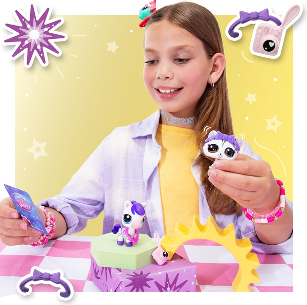 Изображение товара Игровой набор Hasbro Littlest Pet Shop Пара друзей Модные полосочки / 00709_LPS