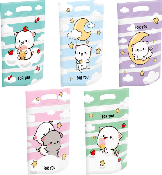 Изображение товара Набор пакетов подарочных Meshu Cloud cat / MS_66870 (35шт)