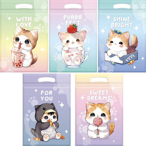 Изображение товара Набор пакетов подарочных Meshu Cute kitten / MS_66871 (35шт)