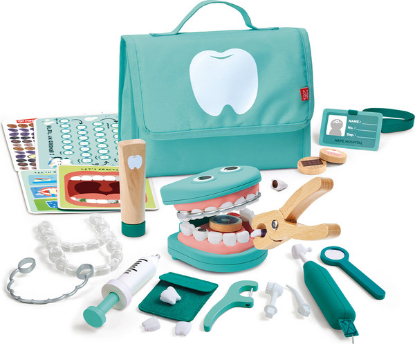 Изображение товара Набор доктора детский Hape Добрый доктор Стоматологическая клиника / E3227_HP
