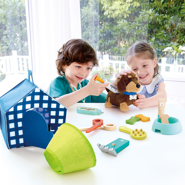 Изображение товара Набор доктора детский Hape Ветеринарная клиника для щенков / E3229_HP