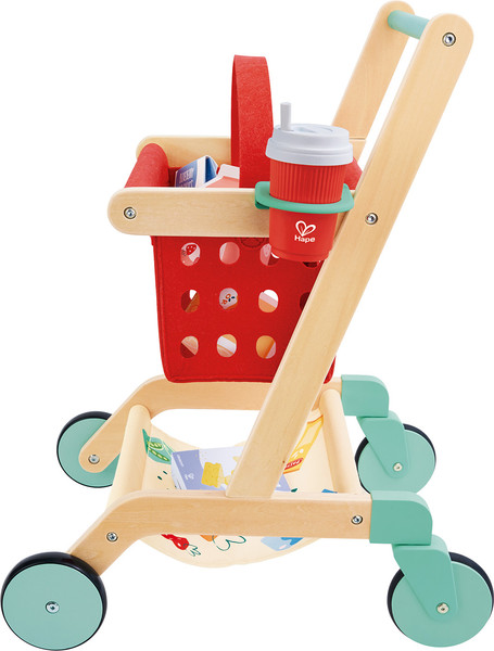 Изображение товара Тележка игрушечная Hape Продукты Тележка и корзина для покупок / E3234_HP