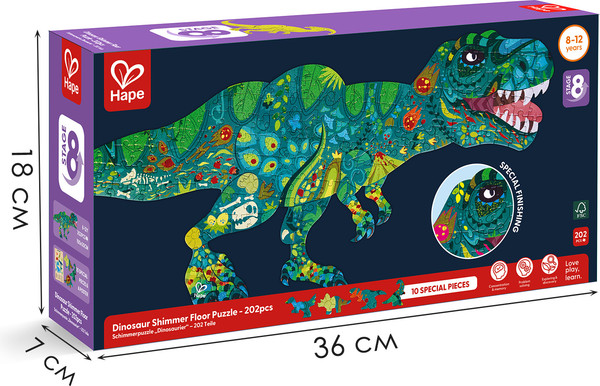 Изображение товара Пазл Hape Животные мира Динозавр / E1667_HP