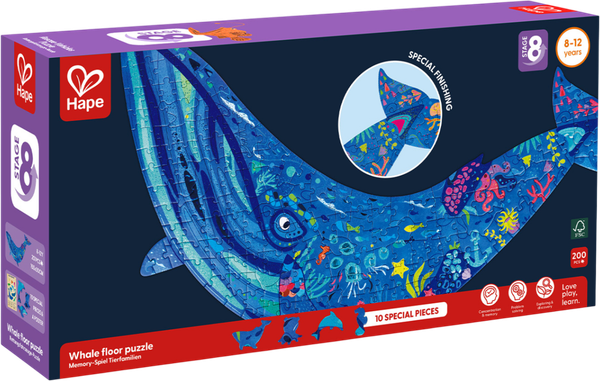 Изображение товара Пазл Hape Водный мир Горбатый кит / E1668_HP