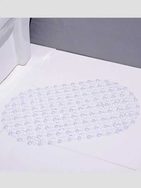 Изображение товара Коврик для ванной ILLU Антискользящий ПВХ 62x34 / xb2440814 (прозрачный)