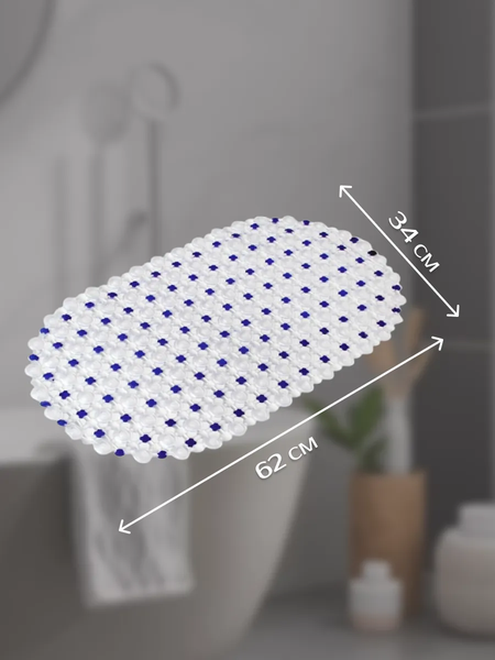 Изображение товара Коврик для ванной ILLU Антискользящий ПВХ 62x34 / xb2440815 (абстракция)