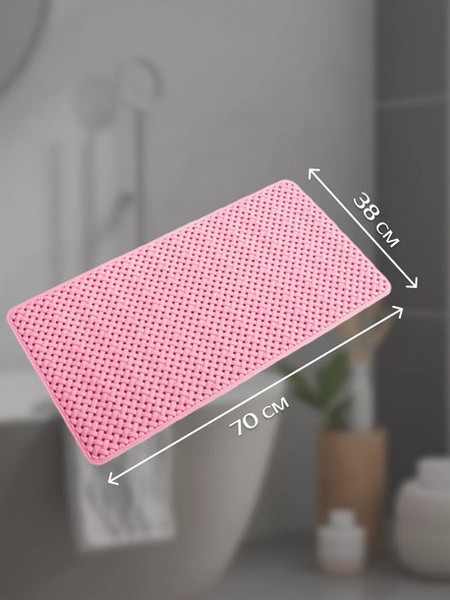 Изображение товара Коврик для ванной ILLU Антискользящий ПВХ 70x38 / xb2440866 (плетенка)