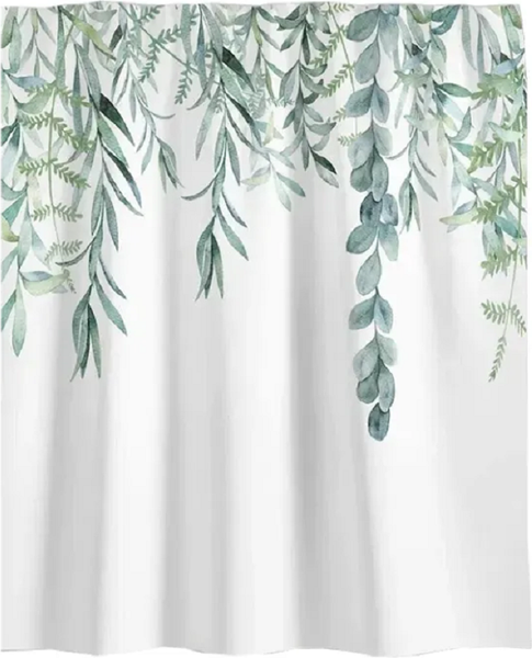 Изображение товара Шторка-занавеска для ванны ILLU 180x180 / LH2431916 (лиана)