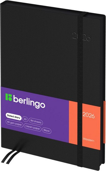 Изображение товара Ежедневник Berlingo Western 2026г А5 / DD6_85501 (184л)