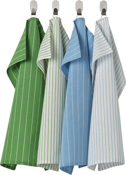 Изображение товара Набор полотенец Ikea Ринниг 506.099.05 (4шт, зеленый/голубой/полоски)