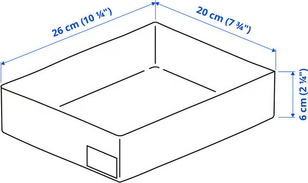 Изображение товара Органайзер для хранения Ikea Стук 805.074.01 (белый)