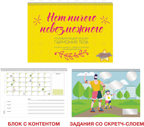 Изображение товара Планинг Listoff Гармония тела 2. Настенный / П2ЛС221202 (12л)
