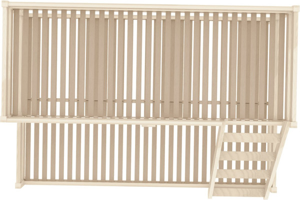 Изображение товара Двухъярусная кровать ФанДОК Ф-136.1-01 90x140/200 (лак)