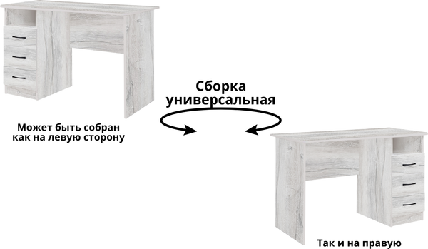 Изображение товара Письменный стол Мебель-Класс Альянс (дуб монте-карло)