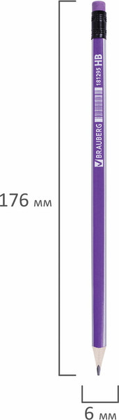 Изображение товара Простой карандаш Brauberg Lines / 181295