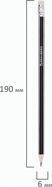 Изображение товара Простой карандаш Brauberg Alderida / 180610