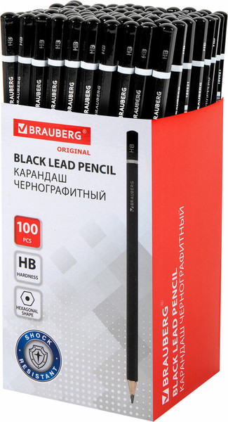 Изображение товара Простой карандаш Brauberg Touch Line / 180621 (черный)