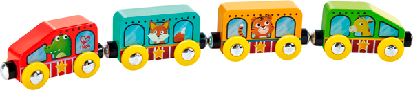 Изображение товара Поезд игрушечный Hape Едем вместе Звериный поезд / E8783_HP