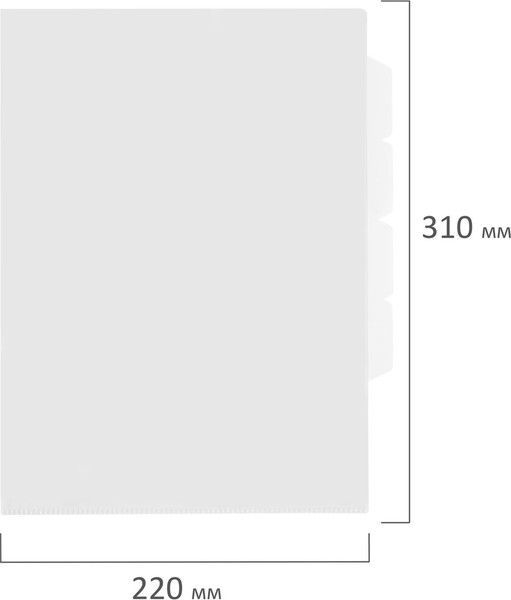 Изображение товара Папка-уголок Brauberg Special / 273062 (прозрачный)