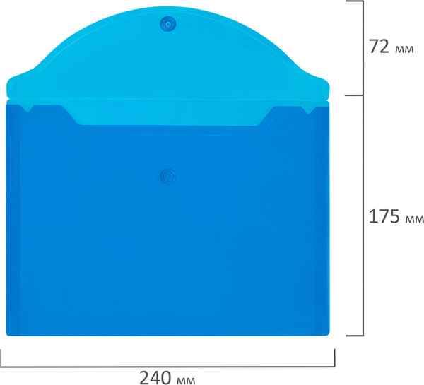 Изображение товара Папка-конверт Brauberg Universal / 273066 (синий)
