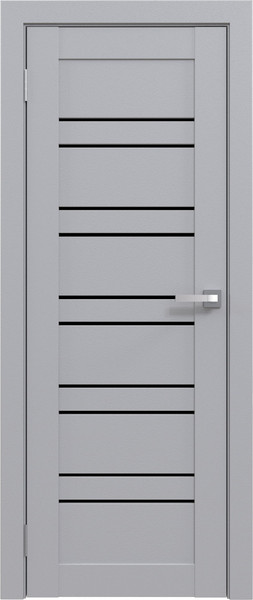 Изображение товара Дверь межкомнатная Юни Амати 25 60x200 (грей/стекло черное)