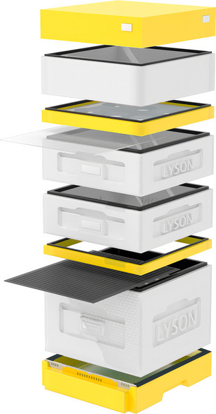 Изображение товара Улей Lyson Дадан На 10 Рамок / WKW267Y (неокрашенный/желтый)