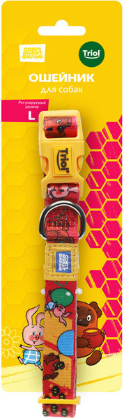 Изображение товара Ошейник Triol Союзмультфильм Большой секрет / 11261061 (L, красный/желтый)