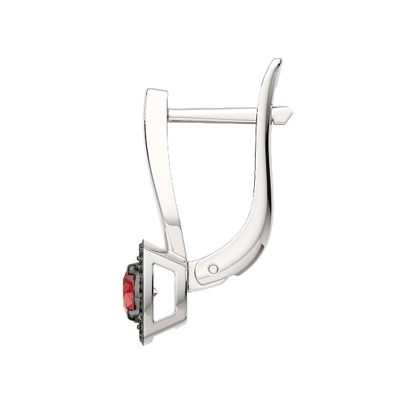 Изображение товара Серьги из серебра ZORKA 03S5046 (с гранатами и наношпинелью)