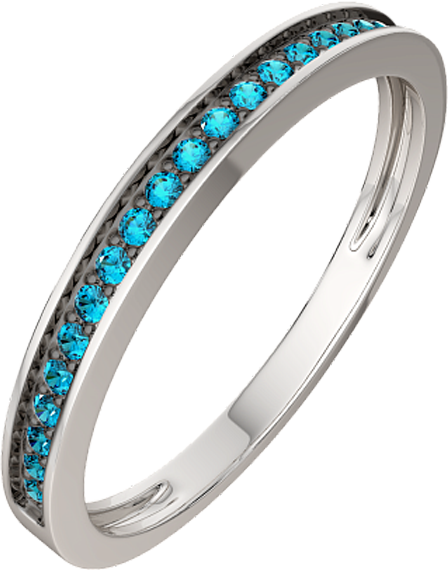 Изображение товара Кольцо из белого золота ZORKA 2D00410.14K.W (р.17, с бриллиантами)