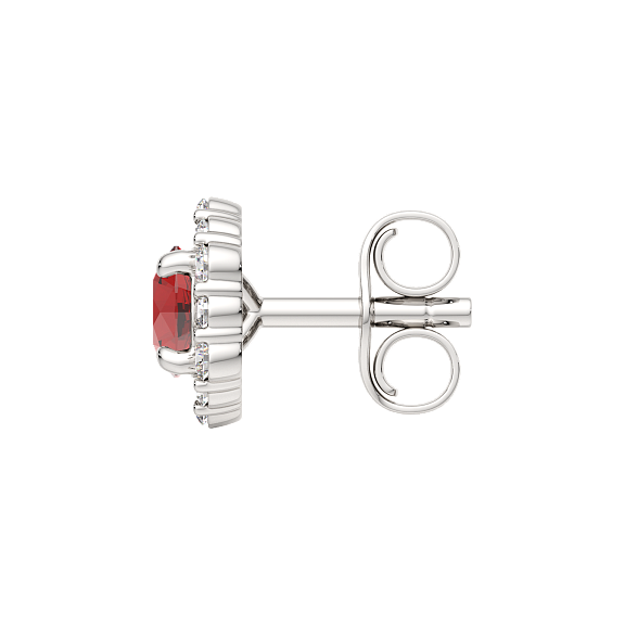 Изображение товара Серьги из серебра ZORKA 03S50106.ZZ (c гранатом и фианитами)