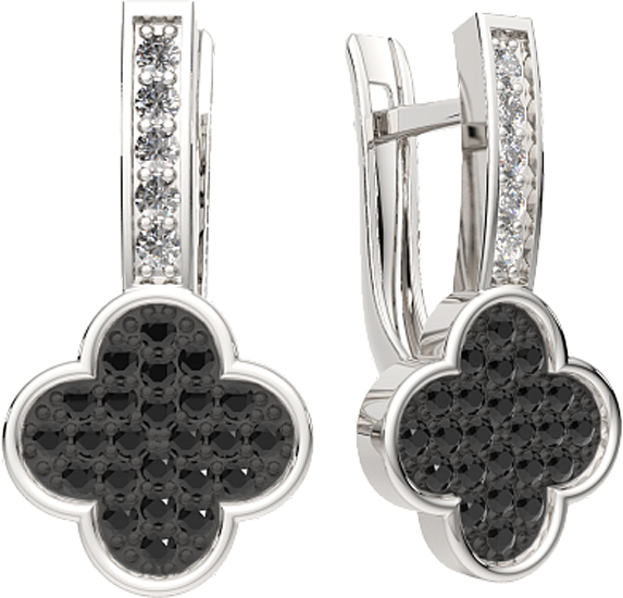 Изображение товара Серьги из серебра ZORKA 03101540.ZZ (с наношпинелью)