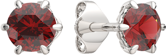 Изображение товара Серьги из серебра ZORKA 03S5036.ZZ (с гранатом)